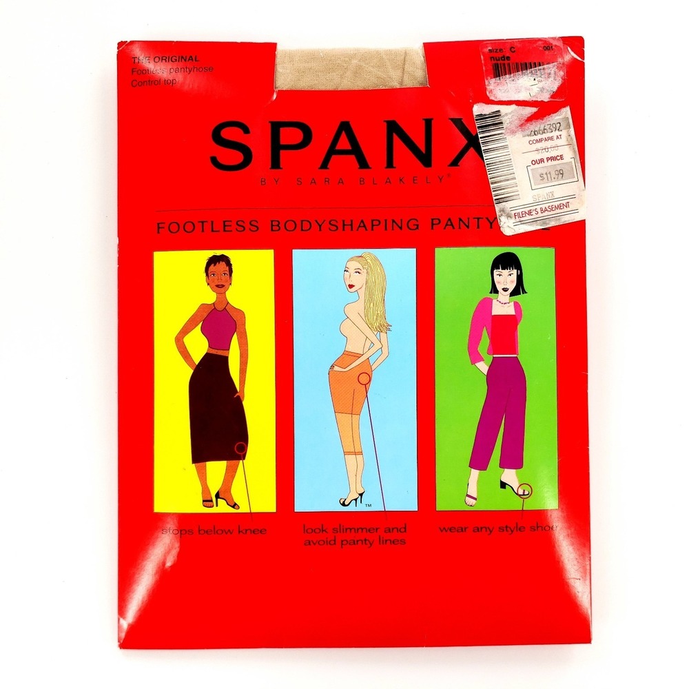 Spanx by Sara Blakely Footless Bodyshaping Pantyhose Nude Size C Brand New